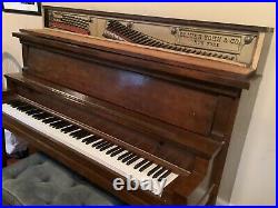 Oliver Yohn and Co. 34650 vintage upright piano