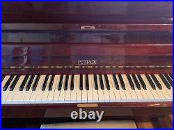 PETROF 52 key upright handcrafted piano
