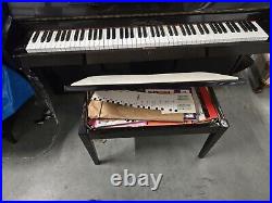 Pearl River Eu118 Upright Piano Black W Stool 47