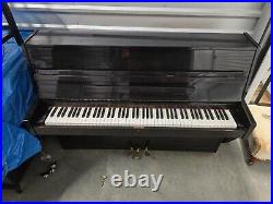 Pearl River Eu118 Upright Piano Black W Stool 47