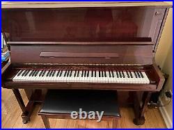 Pearl River Upright Piano with Bench Included (Mahogany Finish)