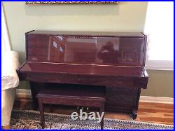 Pearl River Upright Piano with Stool