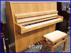 Petrof 9156 Studio Upright in Oak withbench Free 1st Floor Delivery in NJ