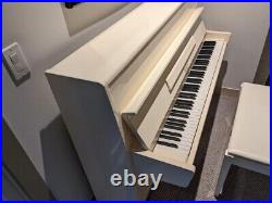 Petrof Console Upright Piano 44 Polished Ivory