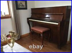Petrof Upright Piano circa 1954-55 with Bench in Good Condition