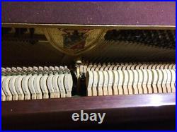 Petrof Upright Piano circa 1954-55 with Bench in Good Condition