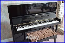 Petrof upright piano polished ebony