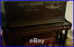 Piano Mahogany upright, List Price $11,000 J. Strauss & Sons U32T Excellent