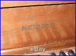 Piano! Meister! Upright! Early 1920's! For Refurbishing Or Repurposing! As Is