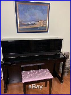 Piano Schimmel upright model 116s Ebony with Bench Perfect condition