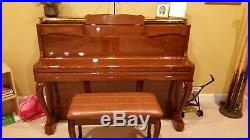 Piano With Bench. 88 keys, Shaffer and Sons, Upright, Walnut