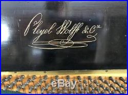 Pleyel & Wolff Co. Upright Piano (French circa 1886) and Piano Bench