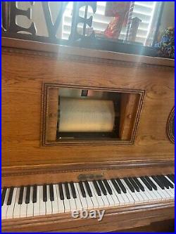 RARE Vintage Beautiful Schafer & Sons 53' Upright Player Piano