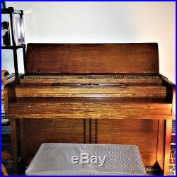 REDUCED Lester Spinet Piano reconditioned beginner or practice piano bench