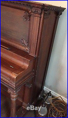 RP2663 Antique Nordheimer Upright Grand Cabinet Piano