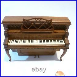 Ralph Partelow Jr. Dollhouse Miniature Upright Piano Made In 1981 Exquisite