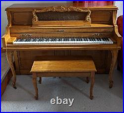 Rare 125th Anniversary Baldwin Acrosonic Piano 3 Pedals Piano Bench 1987 88 Keys