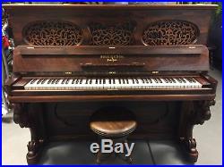 Rare 1872 Steinway & Sons Vertical Style 1 Piano Rosewood Fully Restored