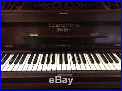 Rare 1872 Steinway & Sons Vertical Style 1 Piano Rosewood Fully Restored