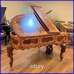 Rare Antique 1901 Steinway Model B Rosewood Grand Piano Louis XV Rococo Restored