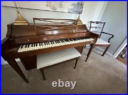 Rare Mid-Century Used Baldwin Acrosonic Upright Piano. Walnut Finish