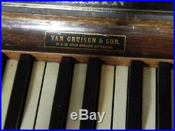 Rare Vintage Limited Time Only UpRight R. Gors & Kallmann Wheeled Piano (Germany)