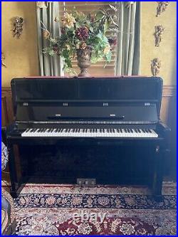 Ritmuller Upright Piano With Bench Black Case Model UP123R-1