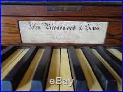 SALE-GET IT NOW! Broadwood Sons SPINET PIANO 1800s Civil War Rosewood Ivory keys