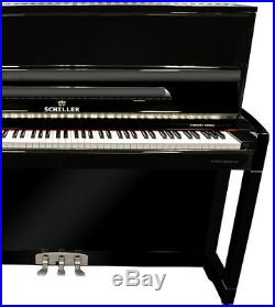 SCHILLER CONCERT 47 UPRIGHT PIANO Black Polish