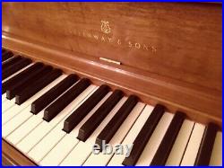 STEINWAY Console Upright piano, Beautiful Wood Finish, Full Rich Steinway Sound