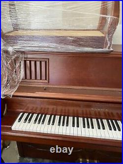 Samick Beautiful Upright Piano French Provincial Cherry with Bench Nice Looking