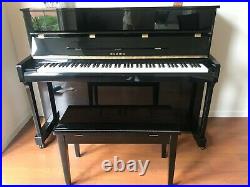 Samick JS-115c Upright Piano 45 High Gloss Ebony black