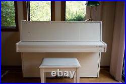 Samick Upright Piano Ivory White Model SU-108P