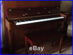 Samick upright piano and bench mint condition