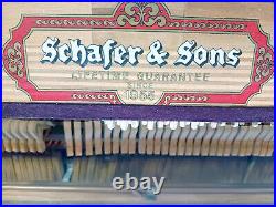 Schafer & Sons 57 Upright Piano 3 Pedal 15 Ply Maple HardRock 88 Key Model 93