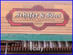 Schafer & Sons Upright Piano vintage 80s barely ever used socal pickup excellent