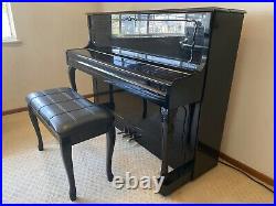 Schafer & Sons Upright Vertical VS-44a Studio Piano 1988 Glossy Black