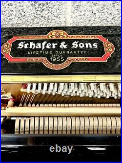 Schafer & Sons VS-42 Upright Piano 42 Polished Ebony