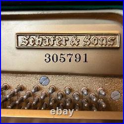 Schafer & Sons WG7 51 Polished Walnut Upright Piano c1979 #305791
