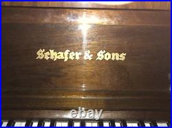 Schafer & Sons upright piano
