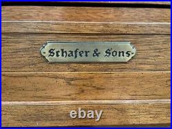 Schafer & Sons upright piano model 105