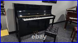 Schimmel 116s Polished Ebony Upright Piano Manufactured 2001 in Germany