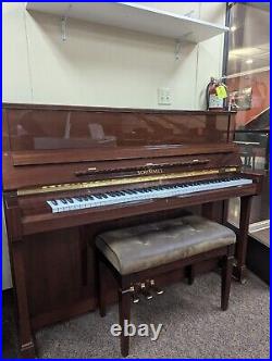 Schimmel 118T Upright Piano in Polished Walnut
