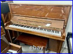 Schimmel 128 Upright Piano 50 1/2 Polished Walnut