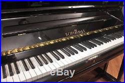 Schimmel C130 51'' Studio Upright Piano Polished Ebony