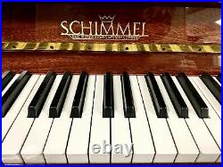 Schimmel Upright Piano 46 Polished Maogany