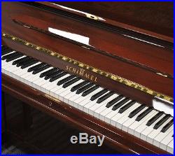 Schimmel Upright Piano Mahogany C130 Vertical $31K VIDEO (Also Steinway Avl)