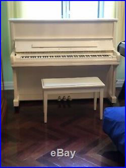 Schimmel Upright Piano White Gloss In Perfect Condition Barely Used