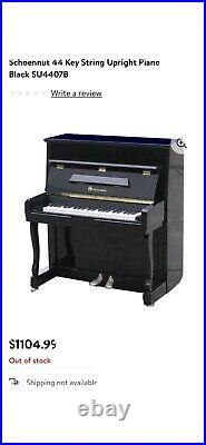 Schoenhut 44-Key Real Upright Piano in Polished Black, $325 OBO