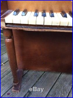 Schoenhut Childs Toy Piano Wood Upright Vintage 30 Keys